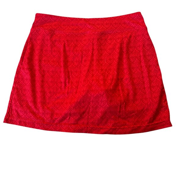 Seg’ments Bright Red Skort Women’s Sz S Stretch Athletic Tennis Mini Skirt Beach - Picture 4 of 6